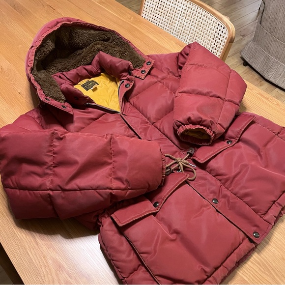 RRL Double Rl Ralph Lauren Nylon Sherpa Parka - Red - Large - Picture 4 of 6